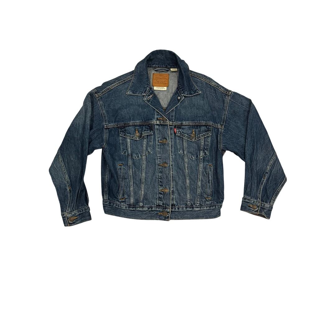 Levi's Premium 90s Trucker Denim Jacket Women's XS Blue EUC